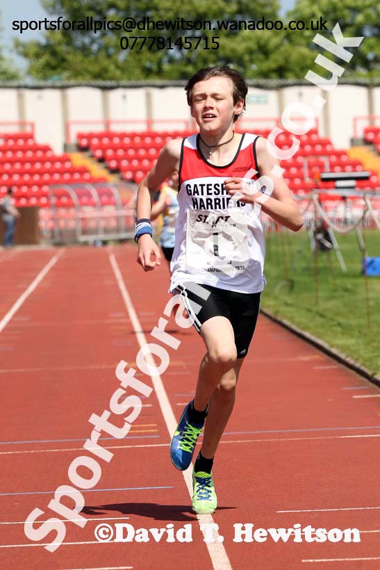 Boys under-13s, North East Track and Field Champs., Gateshead. Photo: David T. Hewitson/Sports for All Pics